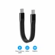Кабель USB Type-C MISSION 40 Gbit, 250 W, 8K гибкий с брелоком, чорний - изображение 2