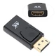 Перехідник - конвертер DisplayPort to HDMI 4K 1080P адаптер для передачі відеосигналу на ПК / ноутбук / проектор HDTV, 7х2.3х1.9 см, чорний (102435761) - зображення 7