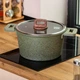 Алюминиевая кастрюля 5,3 л с крышкой 24 см и антипригарным покрытием MGC - изображение 11