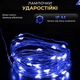 Гірлянда роса на пульті 200 метрів 2000 LED світлодіодів крапля, зелений дріт, синій колір - зображення 15