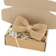 Бабочка Bow Tie House взрослая из мешковины - с джутовым канатом 07192M - изображение 2
