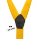 Підтяжки Bow Tie House жовті однотонні 2,5 см 08523 - зображення 3