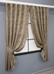Комплект коротких штор VR-Textil Жаккард Sultan № 873ш Карамельный 130х170 см 2 шт (35-0296) - изображение 2