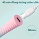LED лампа-фонарик с аккумулятором на USB для сушки гель-лака 3 Вт, мятно-розовый - изображение 4