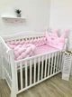 Бортик коса в дитяче ліжечко Carus Textile 300 см х 22 см (рожева) - изображение 2