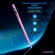 Стилус LED ручка универсальный сенсорный карандаш pen с дисплеем DrawPen Active Pro умний цифровой с индикацией заряда аккумулятора сенсорным контактом Type-C разъемом для iPhone iPad Android планшета телефона сенсорного экрана удобный сиреневый пенсил - изображение 2