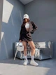 Жіночий класичний костюм двійка (спідниця-шорти+піджак) Uaclothes 42-44 Чорний (like31846-120521349) - изображение 1