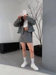 Жіночий класичний костюм двійка (спідниця-шорти+піджак) Uaclothes 44-46 Сірий (like31847-120531357) - изображение 1