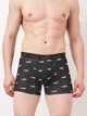 Набір трусів боксерів чоловічих бавовняних Puma Elements Men Logo Print Boxers 93875405 S 2 шт Black - зображення 2
