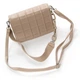 Женская сумка Fashion с замком, двойным отделением и съемной ручкой PR-250317-40054 бежевый - изображение 3