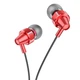 Проводные вакуумные наушники HOCO M90 Delight wired digital earphone with microphone, 3.5mm, 1.2m, red - изображение 2