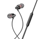 Проводные вакуумные наушники HOCO M90 Delight wired digital earphone with microphone, 3.5mm, 1.2m, black - изображение 2