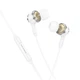 Дротові навушники Borofone BM90 Miller universal earphones with microphone, 3.5mm, 1.2m, white - зображення 2