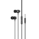 Проводные наушники HOCO M122 Power metal universal earphones with microphone, 3.5mm, 1.2m, black - изображение 1