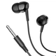 Проводные вакуумные наушники HOCO M99 Celestial universal earphones with microphone, 3.5mm, 1.2m, black - изображение 3