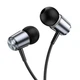 Проводные вакуумные наушники HOCO M108 Spring metal universal earphones with mic, 3.5mm, 1.2m, metal-grey - изображение 3
