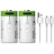 Батарейки CR2 аккумуляторные с разъемом USB Type-C от Smartoools на 3.7V/300mAh - 4 ШТ. - изображение 6