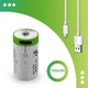 Батарейки CR123A акумуляторні з роз'ємом USB Type-C від Smartoools на 3.7V/700mAh - 4 ШТ. - зображення 5