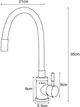 Смеситель кухонный SILVER Basis SLIN0484GR - изображение 2