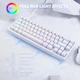 Клавіатура ATTACK SHARK X68 HE White Magnetic Switch Дротова Механічна RGB Підсвічування З Підтримкою HOT-SWAP - зображення 4