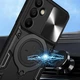 Чехол Magnetic Shield для Samsung Galaxy A26 5G / A266 бампер противоударный с подставкой кольцом Black - изображение 3