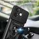 Чехол Hide Shield для OPPO A3X / CPH2641 бампер противоударный с подставкой кольцом Black - изображение 3