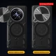 Чехол Magnetic Shield для Realme 13 Plus 5G / RMX5000 бампер противоударный с подставкой кольцом Black - изображение 2