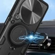 Чехол Magnetic Shield для Realme 13 Plus 5G / RMX5000 бампер противоударный с подставкой кольцом Black - изображение 4