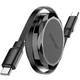 Кабель рулетка Acefast C13-03 USB 2.0 Type-C to Type-C 0.8 м 60W 3A, dual retraction Black (6974316280132) - зображення 2