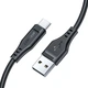 Кабель Acefast C3-04 USB 2.0 USB to Type-C 1.2 м 3A TPE Black (6974316280866) - изображение 2