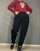 Джинсы женские Vanver 81888 mom jeans relax comfort талия на резинке большие размеры 30 черные - изображение 6