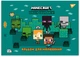 Набор альбомов для рисования YES Minecraft на скобе с перфорацией А4 100 г/м² 12 листов х 8 шт (130595) (4823092289483) - изображение 2