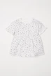 Сукня для дівчинки бавовняна 0637938 80см (9-12 міс) H&M Біла - зображення 1