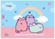Набор альбомов для рисования YES Pusheen на скобе с перфорацией А4 100 г/м² 20 листов х 4 шт (130589) (4823092289391) - изображение 3