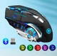Беспроводная компьютерная мышь EMTRA мышка c Bluetooth / 2.4G и RGB-подсветкой, черная (102506243) - изображение 1