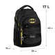 Рюкзак Kite Education підлітковий Batman DC25-727M із символікою DC Comics - зображення 3