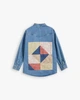 Джинсова жіноча сорочка levi's® premium dorsey xl patchwork western shirt А33640008 М (5401105474348) - изображение 11