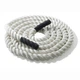 Канат тренировочный для кроссфита 9м Battle Rope White WCG 50мм 13 кг боевой с ручками для дома и спортзала - изображение 1