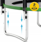 Батут із зовнішньою сіткою 4FIZJO Classic 10FT 312 см Black/Green (P-5907739314130) - зображення 2