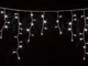 Гирлянда ICICLE 7 Вт белая, провод белый или черный 75 LED бахрома 2x0,7 м IP44 для улицы - изображение 1