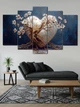 Модульная картина MAKO "Дерево сердца – розовое" 80x125 см MK50632 - изображение 4