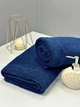 Банное махровое полотенце для сауны Osborn Textile 100х150 см синий двухнитка 450 г/м2 - изображение 2