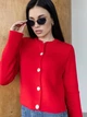 Вязаний кардиган Busy Larionoff 42-46 червоний (Busy_red) - зображення 8