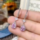 Бижутерия серьги из медицинской стали Cubic E2171 Silver 592 - изображение 5