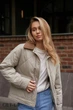 Жіноча демісезонна куртка піджак «Classic» Lusskiri 2XL світло-оливкова 585252 - зображення 6