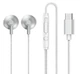 Проводные наушники REMAX RM-711a TYPE-C Wired Earphone for Music & Call, 1.2m, silver - изображение 1