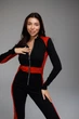 Жіноча піжама Sweetjama Desire Stripe Чорна з кишенею на попі S - изображение 6