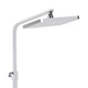 Душова система біла Qtap Swan Cascada на три споживача з виливом QTSWA111CRW455701 Chrome/White - зображення 6
