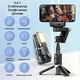 Штатив стабілізатор Gimbal Q18 360 , селфі палиця зі стабілізатором для телефону LED освітлення монопод чорний (508) - зображення 2
