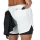 Шорты для тренажерного зала Sport Shorts White 3404 L Белый - изображение 3
